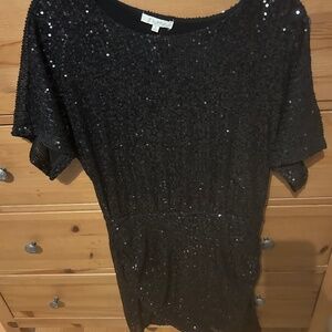Black sequin dress